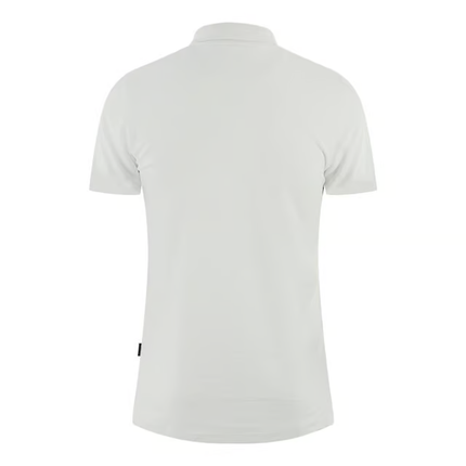 Aquascutum Branded Sleeve White Polo Shirt