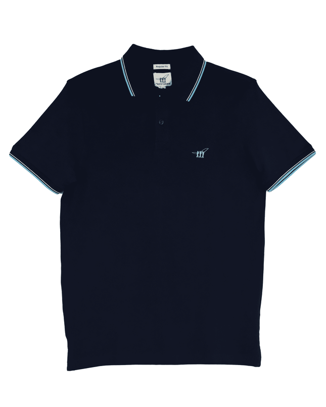 henry cottons blue polo t-shirt